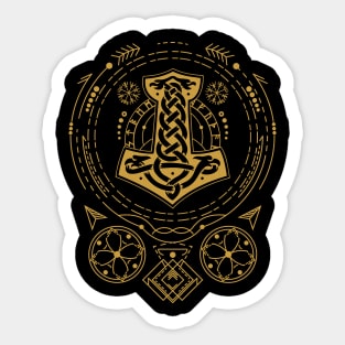 Mjolnir - The Hammer of Thor | Norse Pagan Symbol Sticker